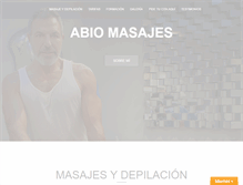 Tablet Screenshot of abiomasajes.com